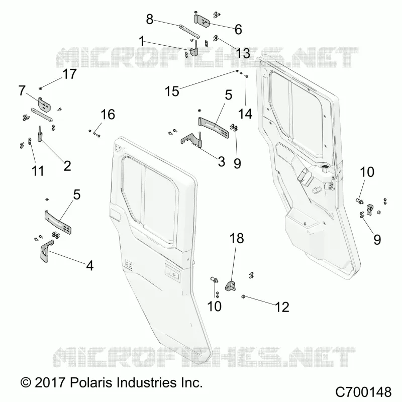 PORTE, REAR, FULL, MOUNTING