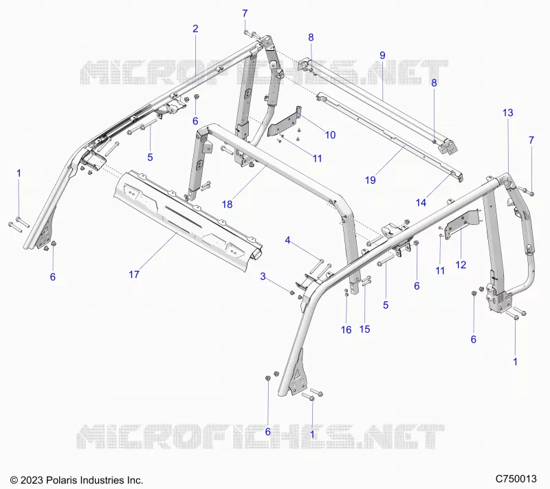 TELAIO, ROLLOVER PROTECTION 5P