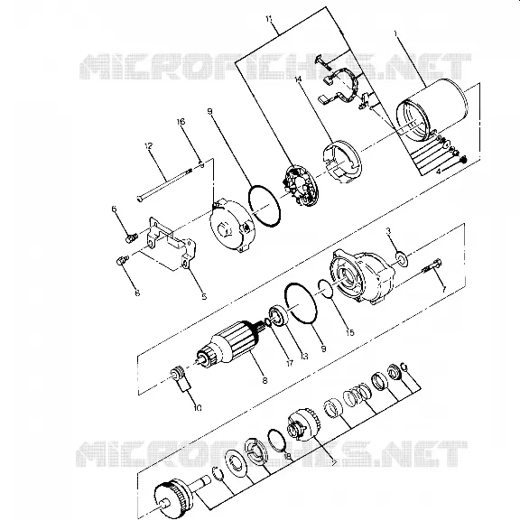 AVVIAMENTO MOTORE ASSEMBLY (4916361636040A)
