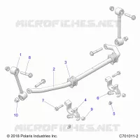 SUSPENSION, FRONT, BARRA DI STABILIZZAZIONE