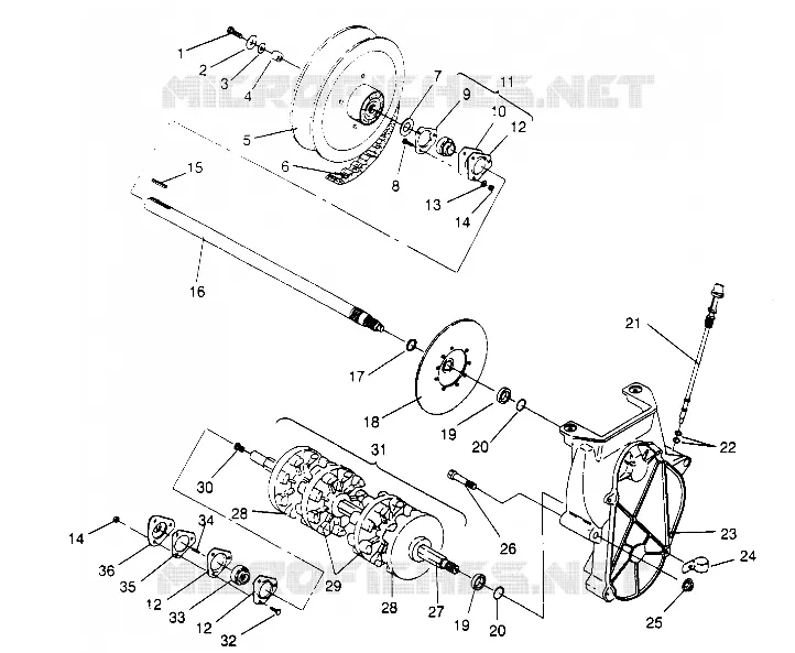 TRASMISSIONE ASSEMBLY RXL TOURING 0950869 (4928982898B008)