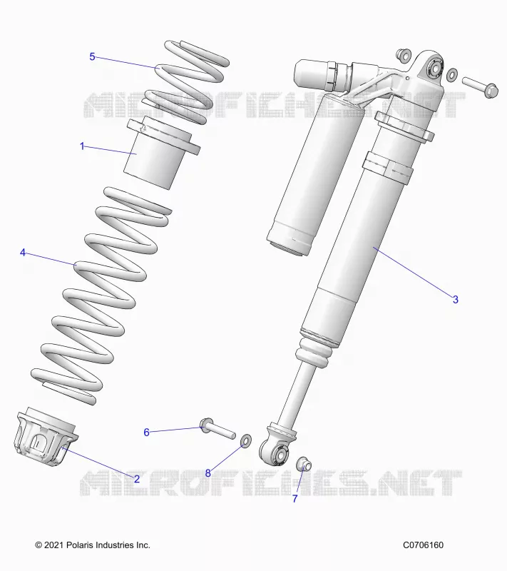 SUSPENSION, SHOCK ANTERIORE MOUNTING, DELUXE