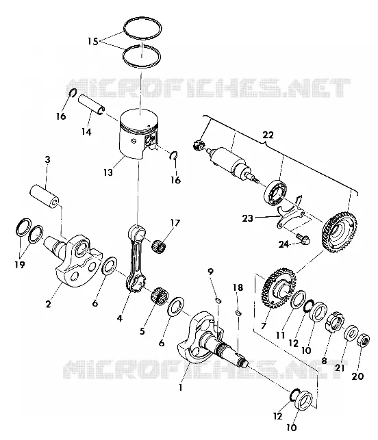 ALBERO MOTORE AND PISTON ASSEMBLY (4918541854042A)