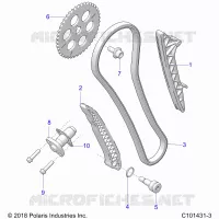 CAM CATENA AND TENSIONER