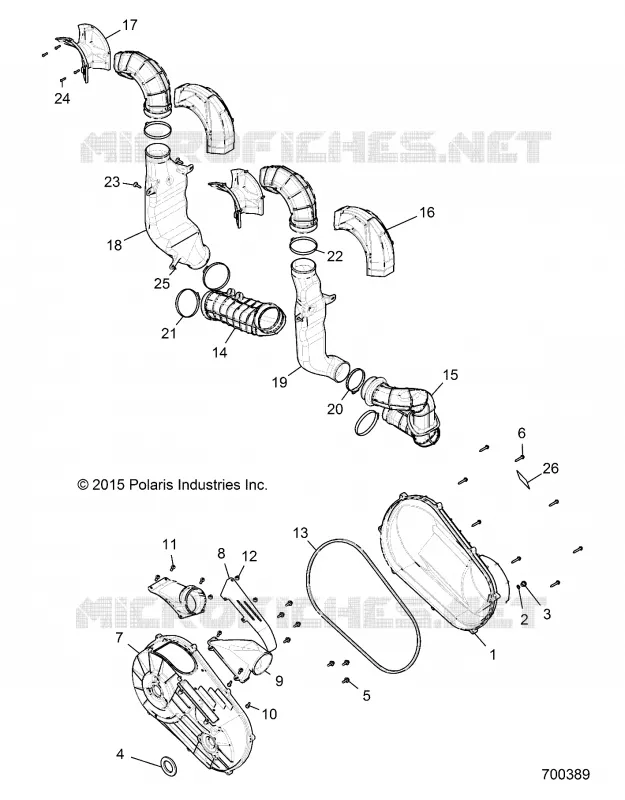 TRASMISSIONE, CLUTCH COVER AND DUCTING