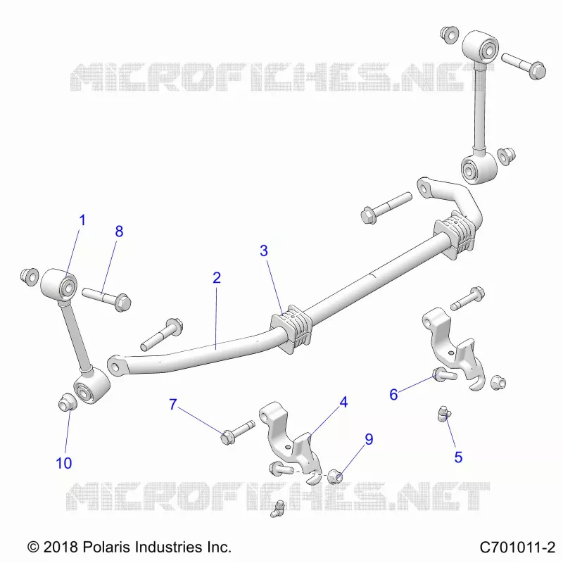 SUSPENSION, FRONT, BARRA DI STABILIZZAZIONE
