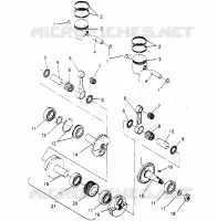 PISTONEEE   ALBERO MOTORE 440 0952760, 440 SKS 0952560,  AND EUROPEAN 440 SKS E (4929032903C010)