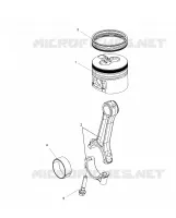 ENGINE, CONNECTING ROD AND PISTONE SET