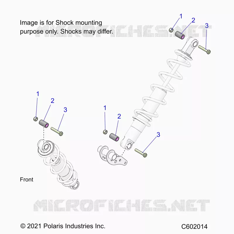 SUSPENSION, SHOCK MONTAGGIO, REAR SUSP.