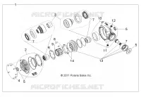TRASMISSIONE, FRONT SCATOLA DEGLI INGRANAGGI INTERNALS