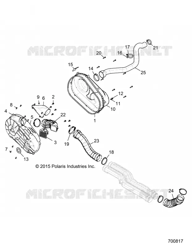 DRIVE TRAIN, COPERCHIO FRIZIONE AND DUCTING