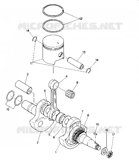 ALBERO MOTORE AND PISTON ASSEMBLY (4914761476039A)