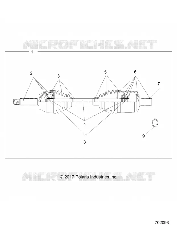 DRIVE TRAIN, TRANSMISSIONE ANTERIORE SHAFT