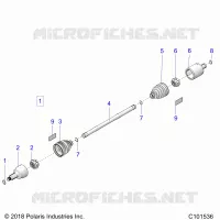 DRIVE TRAIN, TRANSMISSIONE ANTERIORE SHAFT