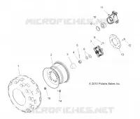 RUOTAS, REAR TIRE AND BRAKE DISC