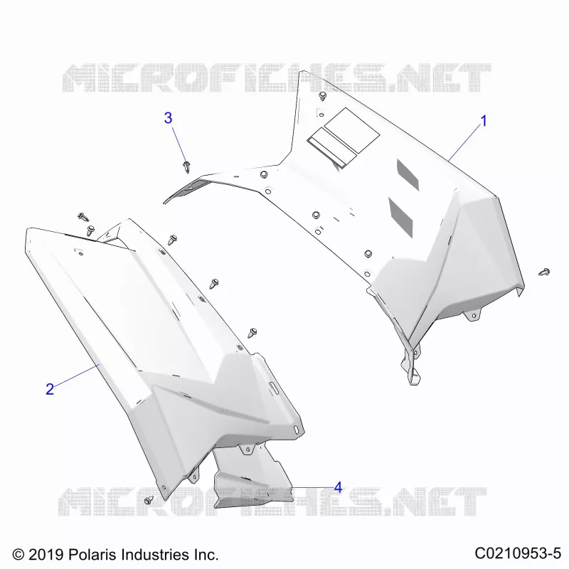 CARROZZERIA POSTERIORE CAB AND HEAT SHIELDS