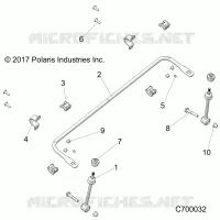SUSPENSION, FRONT BARRA DI STABILIZZAZIONE