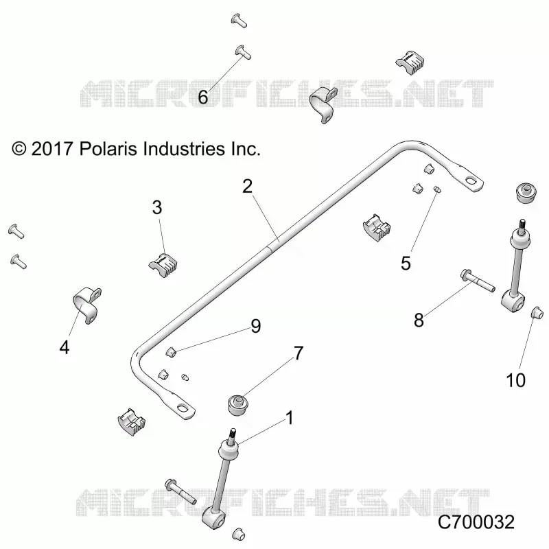 SUSPENSION, FRONT BARRA DI STABILIZZAZIONE