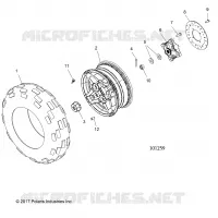 RUOTAS, FRONT TIRE AND BRAKE DISC