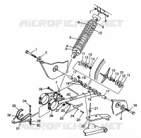 SWING ARM   SHOCK XPLORER 300 W98CC28C (4945264526B014)