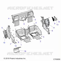 CARROZZERIA POSTERIORE CLOSEOFF, FENDERS AND FLOOR