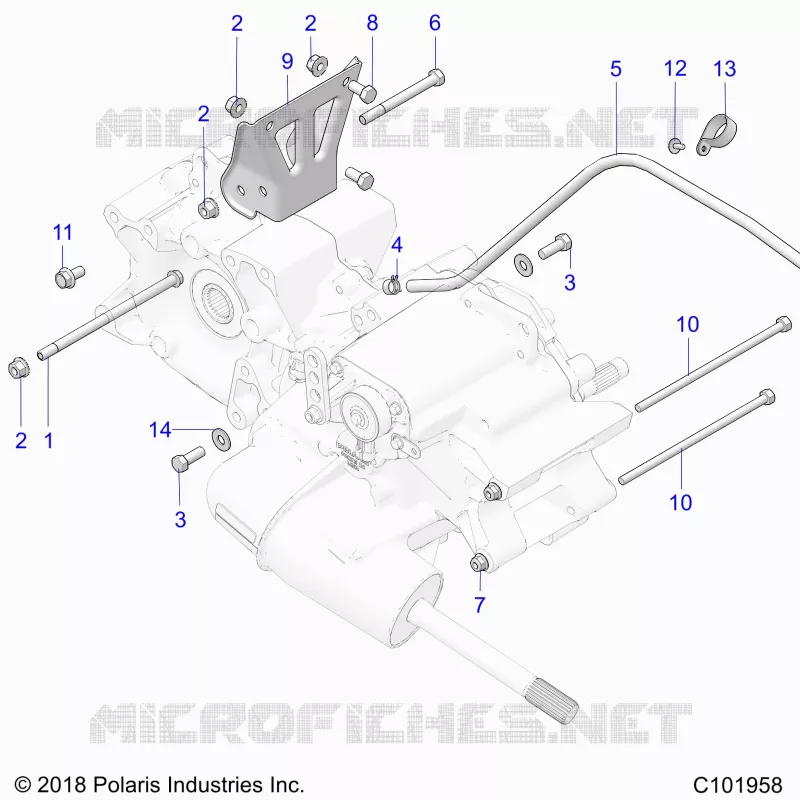 TRASMISSIONE, MAIN GEARCASE MOUNTING