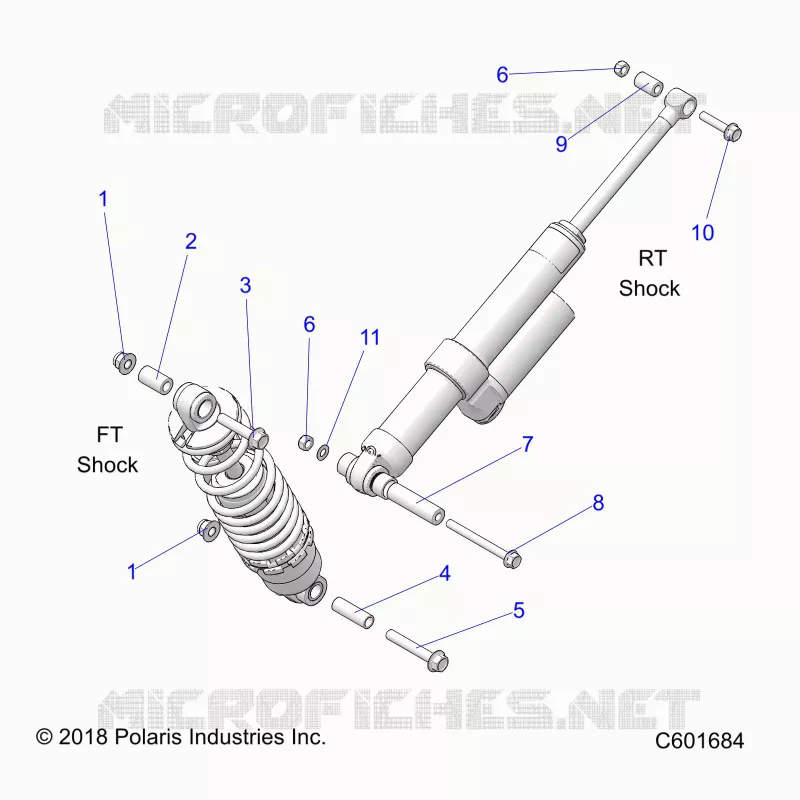 SUSPENSION, SHOCK MONTAGGIO, REAR SUSP.