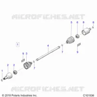 TRASMISSIONE, DRIVE SHAFT, FRONT