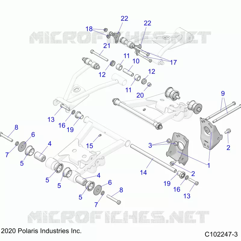 SOSPENSIONEDLE CONTROL ARM MOUNTING- A23S6E57F1/FK (C102247-3)