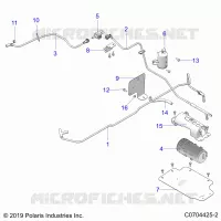 SISTEMA DI ALIMENTAZIONE CARBURANTE, FUEL TANK EVAP, CANISTER AND LINES