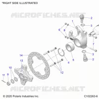 SOSPENSIONI ANTERIORI HUB, KNUCKLE AND BRAKE DISC