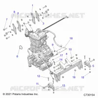 ENGINE, TRASMISSIONE MOUNTING & LONG BLOCK