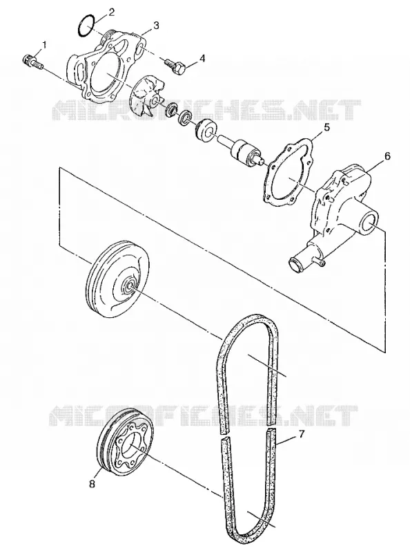 POMPA DELL'ACQUA WIDETRAK LX 0972065 and EUROPEAN WIDETRAK LX E972065 (4938223822C009)
