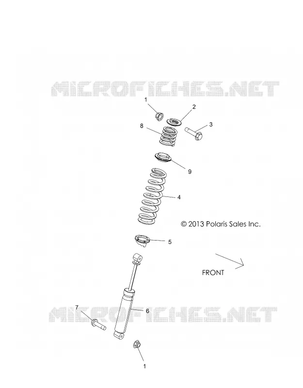 SUSPENSION, AMMORTIZZATORE POSTERIORE MOUNTING