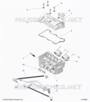 ENGINE, THROTTLE BODY AND VALVOLA COPERTURA