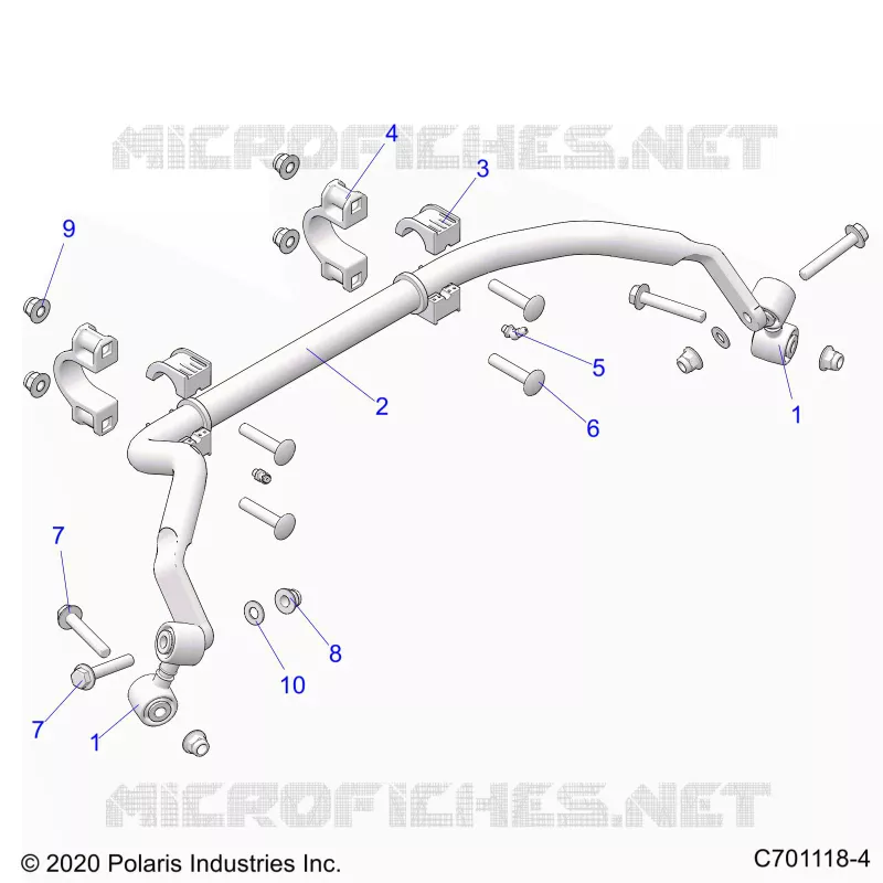 SUSPENSION, REAR BARRA DI STABILIZZAZIONE