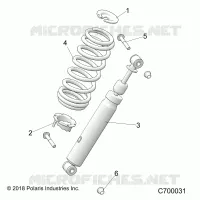 SUSPENSION, SHOCK ANTERIORE MOUNTING