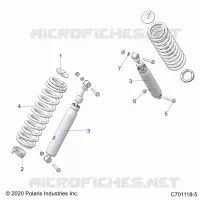 SUSPENSION, SHOCK ANTERIORE MOUNTING