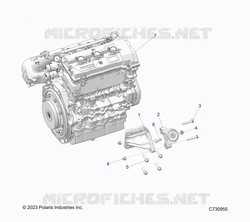 MOTORE, MOUNTING  AND LONG BLOCK- R24XAE1RAH/BH (C730955)