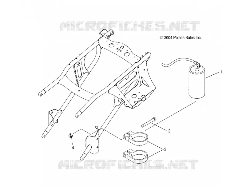 AMMORTIZZATORE POSTERIORE RESERVOIR MOUNTING