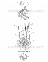 ENGINE, TESTA CILINDRO AND VALVES