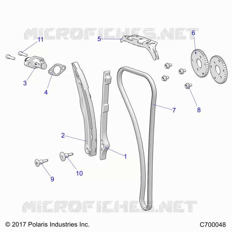 CAM CATENA AND TENSIONER