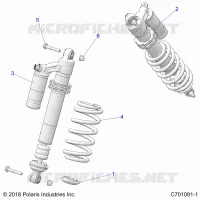 SUSPENSION, REAR SHOCK MONTAGGIO