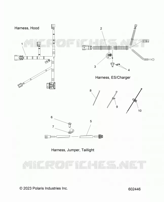 ELETTRICO, HARNESS, HOOD, E.S. START, TAILLIGHT