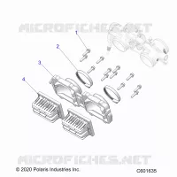 ENGINE, REED VALVE AND CORPO FARFALLATO ADAPTOR -S23TDL8RS/8RE (C601635)