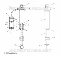 AMMORTIZZATORE POSTERIORE TRACK (M-10)(7043216)