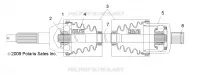 DRIVE TRAIN, POSTERIORE DRIVE SHAFT