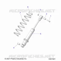 SUSPENSION, AMMORTIZZATORE POSTERIORE TRACK