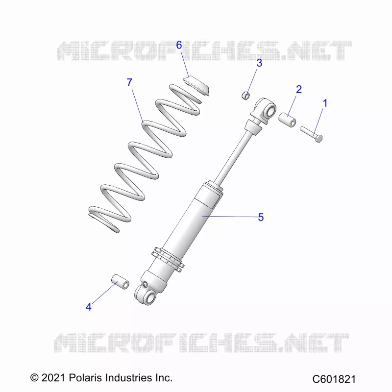 SUSPENSION, AMMORTIZZATORE POSTERIORE TRACK