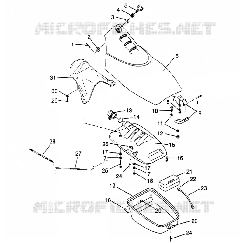 FRONT VANO  SLX 780 B954287 (4933953395A008)